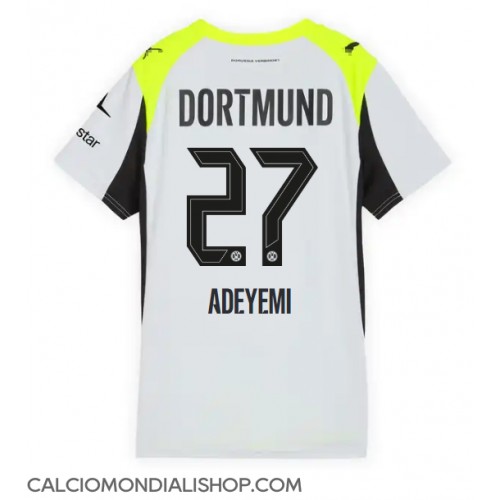 Maglie da calcio Borussia Dortmund Karim Adeyemi #27 Seconda Maglia Femminile 2025-26 Manica Corta